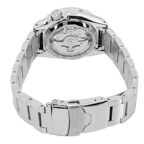 Seiko 5 Sports SKX Automatic Black Dial Silver Steel Strap Watch For Men - SRPK29K1 - Image 5